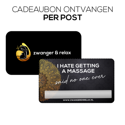 Cadeaubon zwanger & relax per post